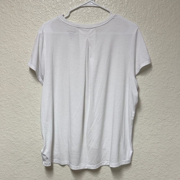 ATHLETA White With Ease Short Sleeve Tee Size Medium - Picture 4 of 10